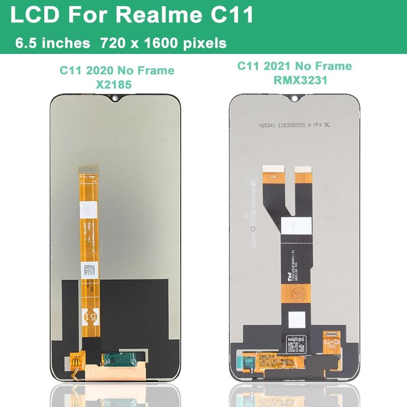 จอแสดงผล100% ''ของแท้6.5เปลี่ยนได้,หน้าจอสัมผัส LCD สำหรับ Realme C11 ...
