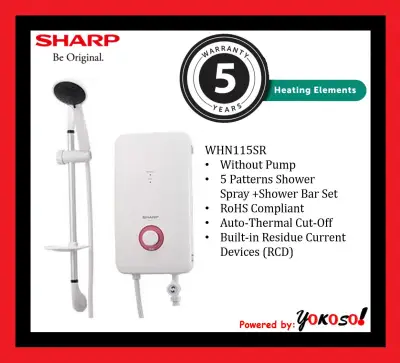 Sharp WHN115SR Hot Shower Without Pump