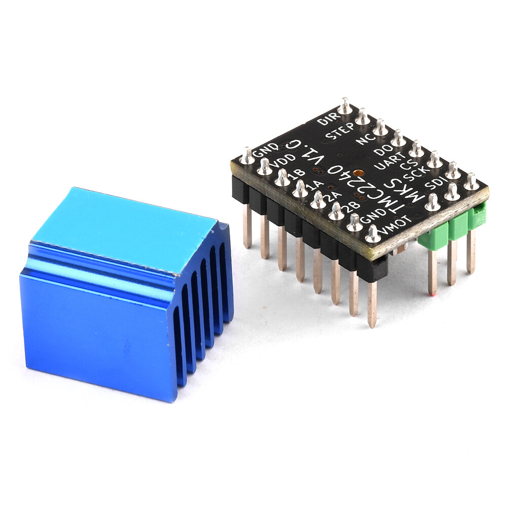 Aideepen TMC2240 3D Printer Stepper Motor Driver Stepper Driver Module with Heat Sink for 3D Printer Controller Mother Boards