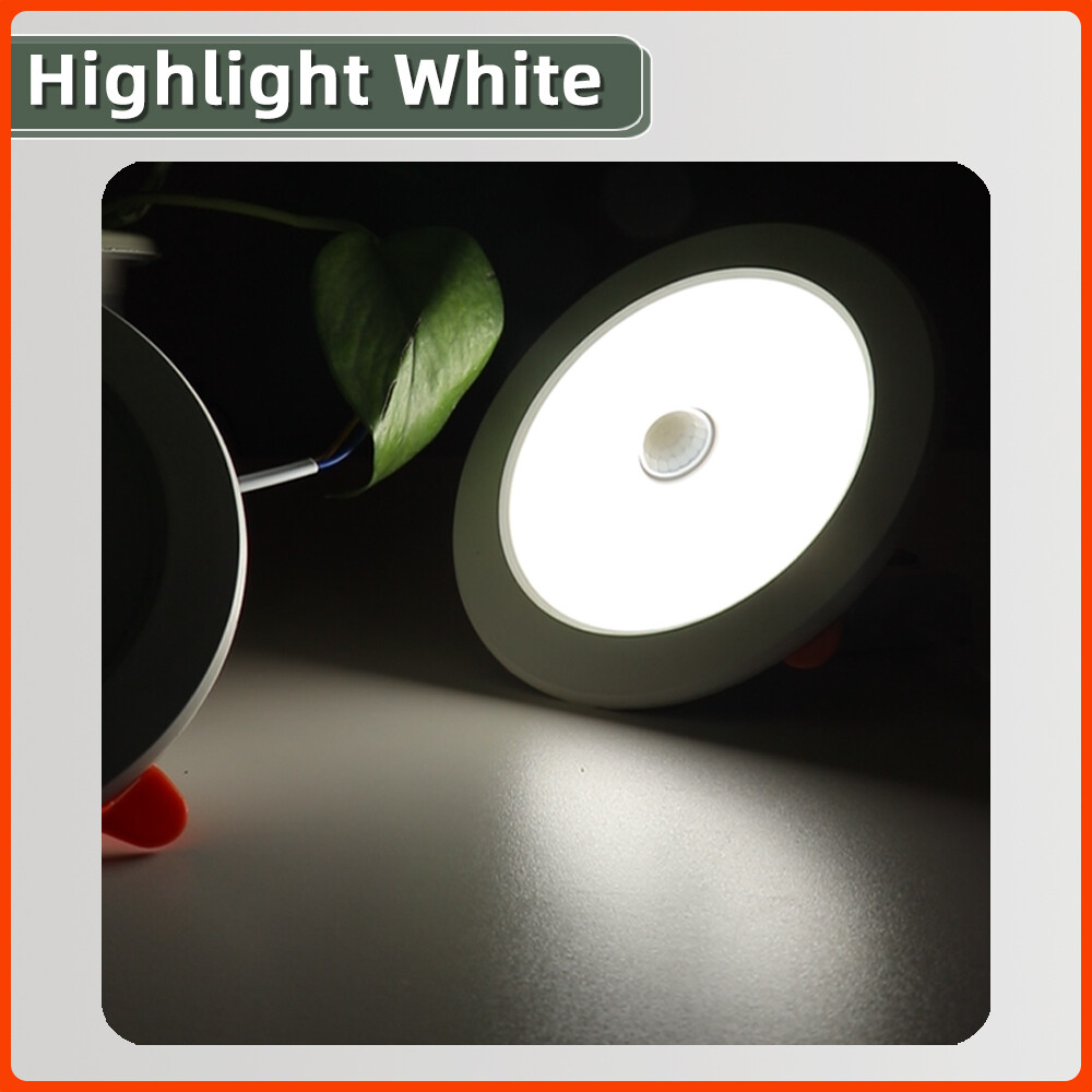 PIR Sensor Motion LED Downlight Night Light Recessed Ceiling Spot Lamp 9W 12W Radar Sensor Downlight Auto On/Off Lighting Bathroom Kitchen Home