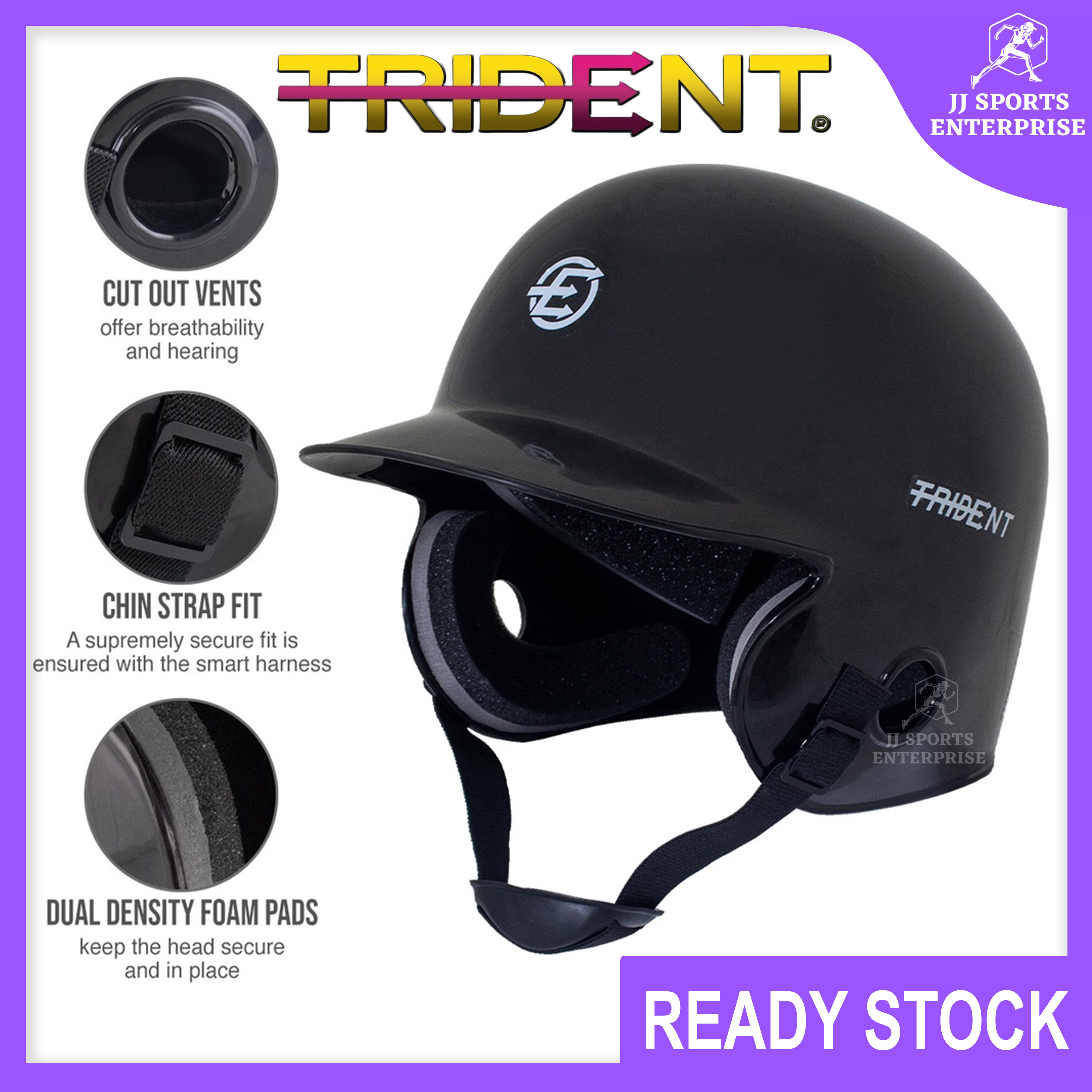 Trident Milestone Batting Helmet (Senior) Helmet Sofbol Bola Lisut