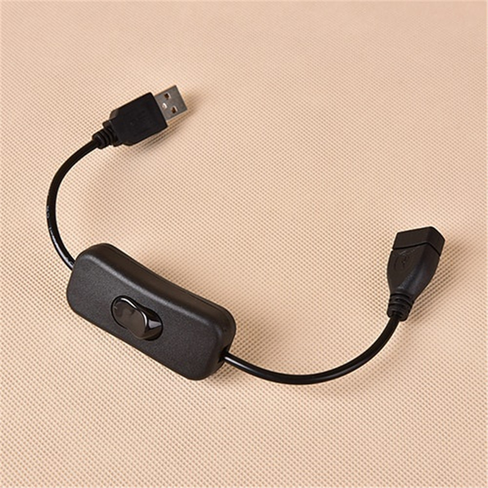 【akula store】NEW 28cm USB Cable With Switch ON/OFF Cable Extension Toggle For USB Lamp USB Fan Power Supply Line Durable HOT SALE Adapter
