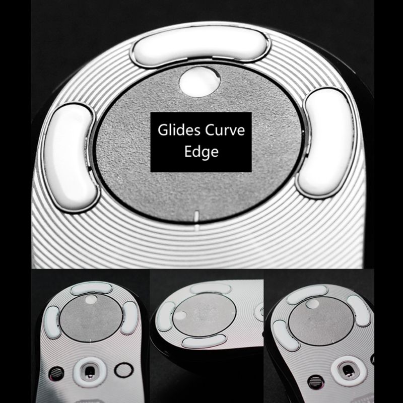2 Sets/pack Tiger Gaming Mouse Feet Mouse Skate For logitech G402 Gaming Mouse White Mouse Glides Curve Edge
