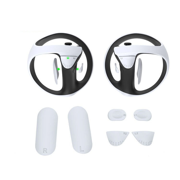 For PS5 VR2 Gamepad Anti-Slip Silicone Pad for PS VR2 Grip Button Protection Pad