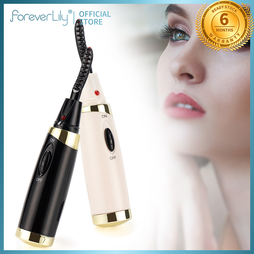 foreverlily Eyelash Curler Heating Lasting Shaping Durable Eye Beauty Makeup Tools