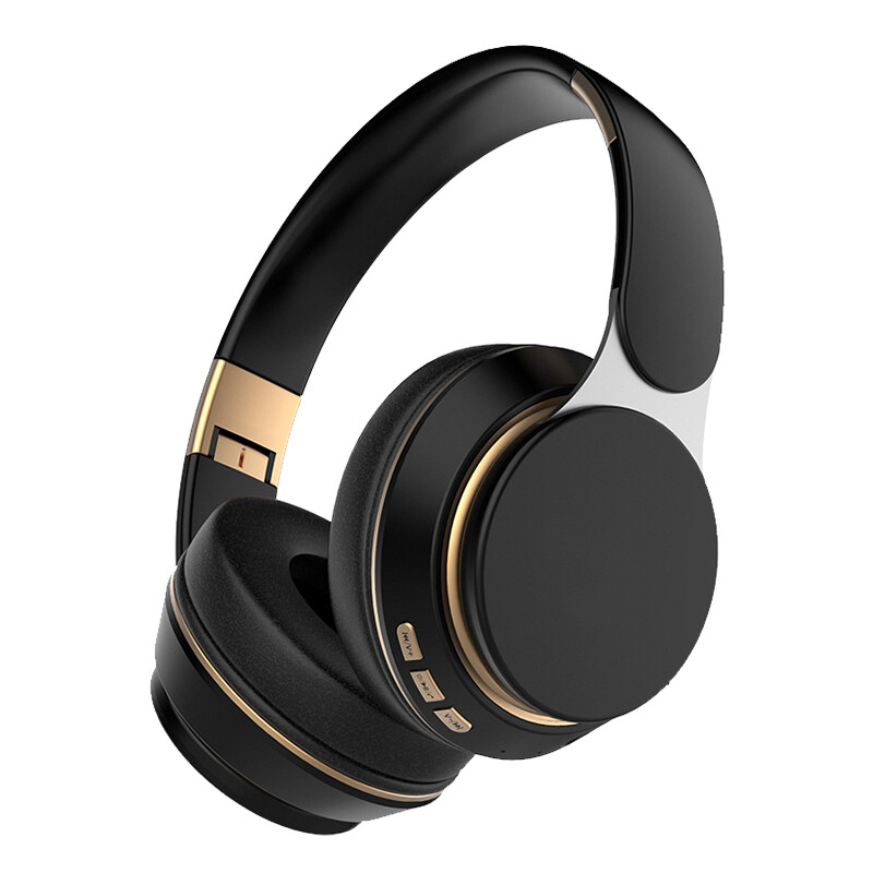 Wireless Headphones Bluetooth--compatible Headset Foldable Stereo Adjustable Earphones With Mic