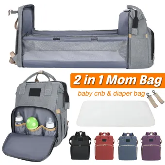baby bag and bed 2 in 1