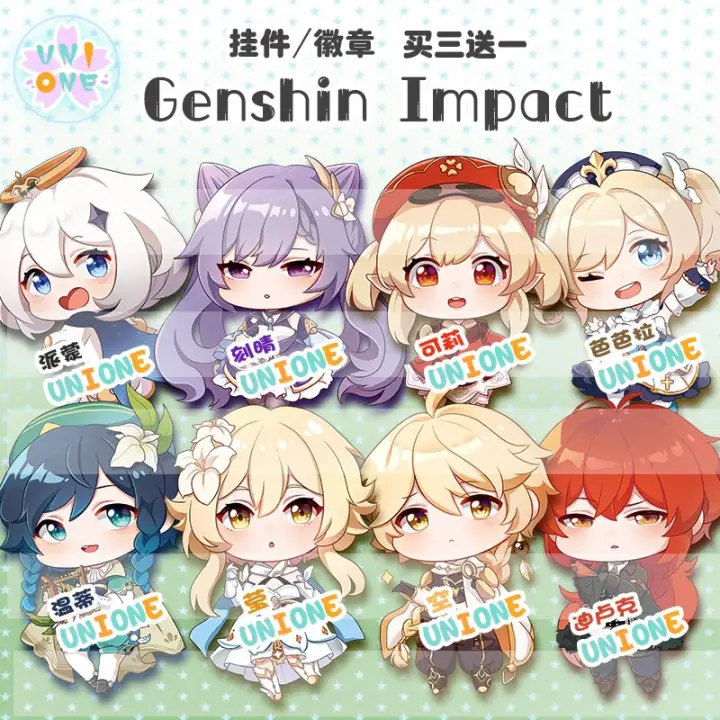 Anime Genshin Impact Venti Paimon Lumine Aether Klee Keqing Gantungan Kunci Akrilik Gantungan Kunci Liontin Mode Hadiah Cosplay Lazada Indonesia