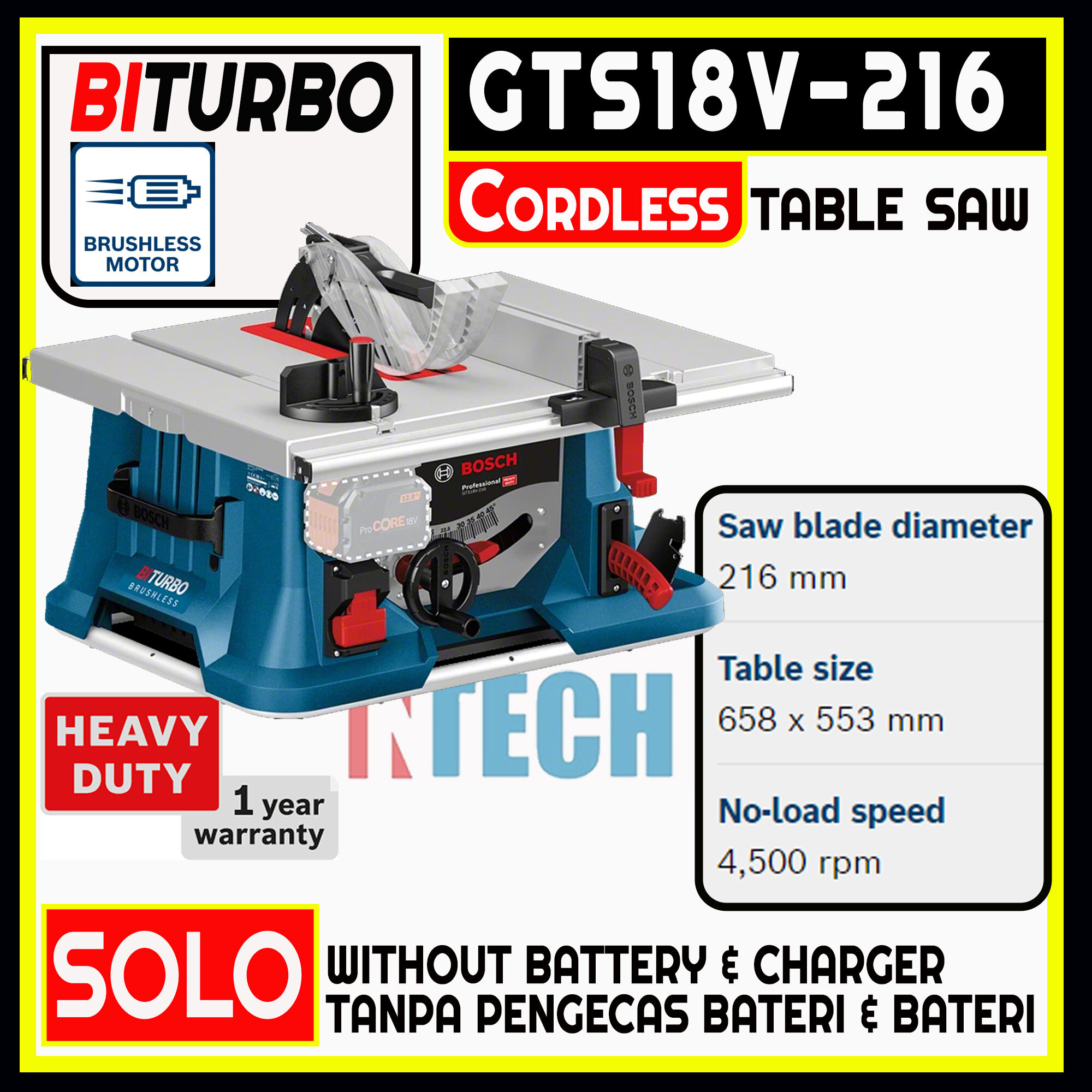 Bosch cordless table online saw