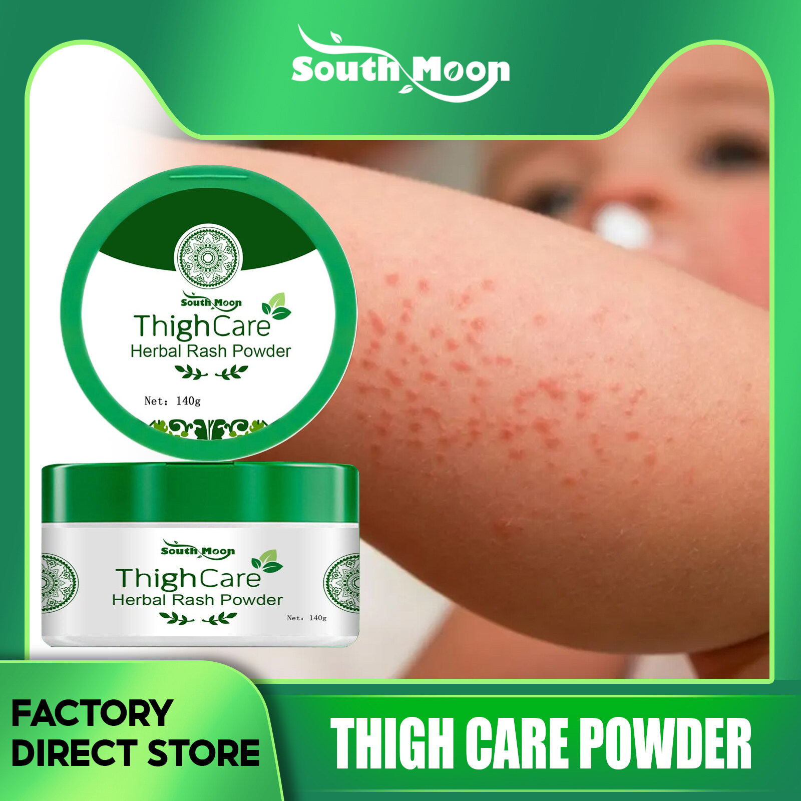 South Moon Thigh Care Herbal Rash Powder Thigh Care Herbal Rash Powder