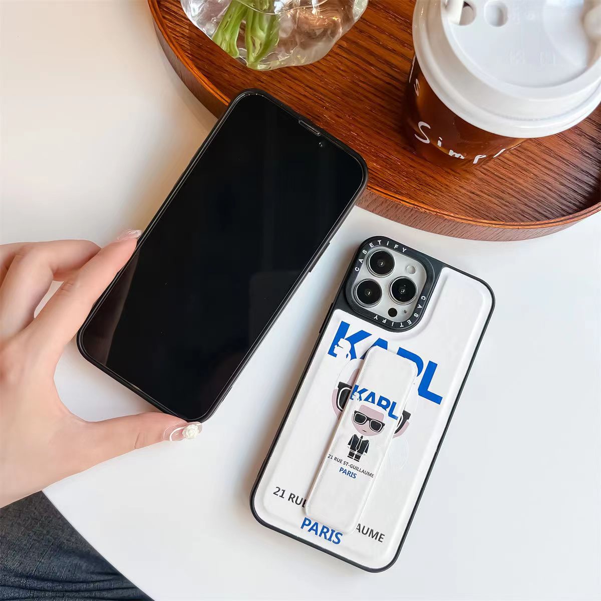 Casetify x KARL LAGERFELD cho Iphone 14 Pro Max / iPhone 13 Pro Max / iPhone 12 Pro Max / iPhone 11 Pro Max vỏ điện thoại