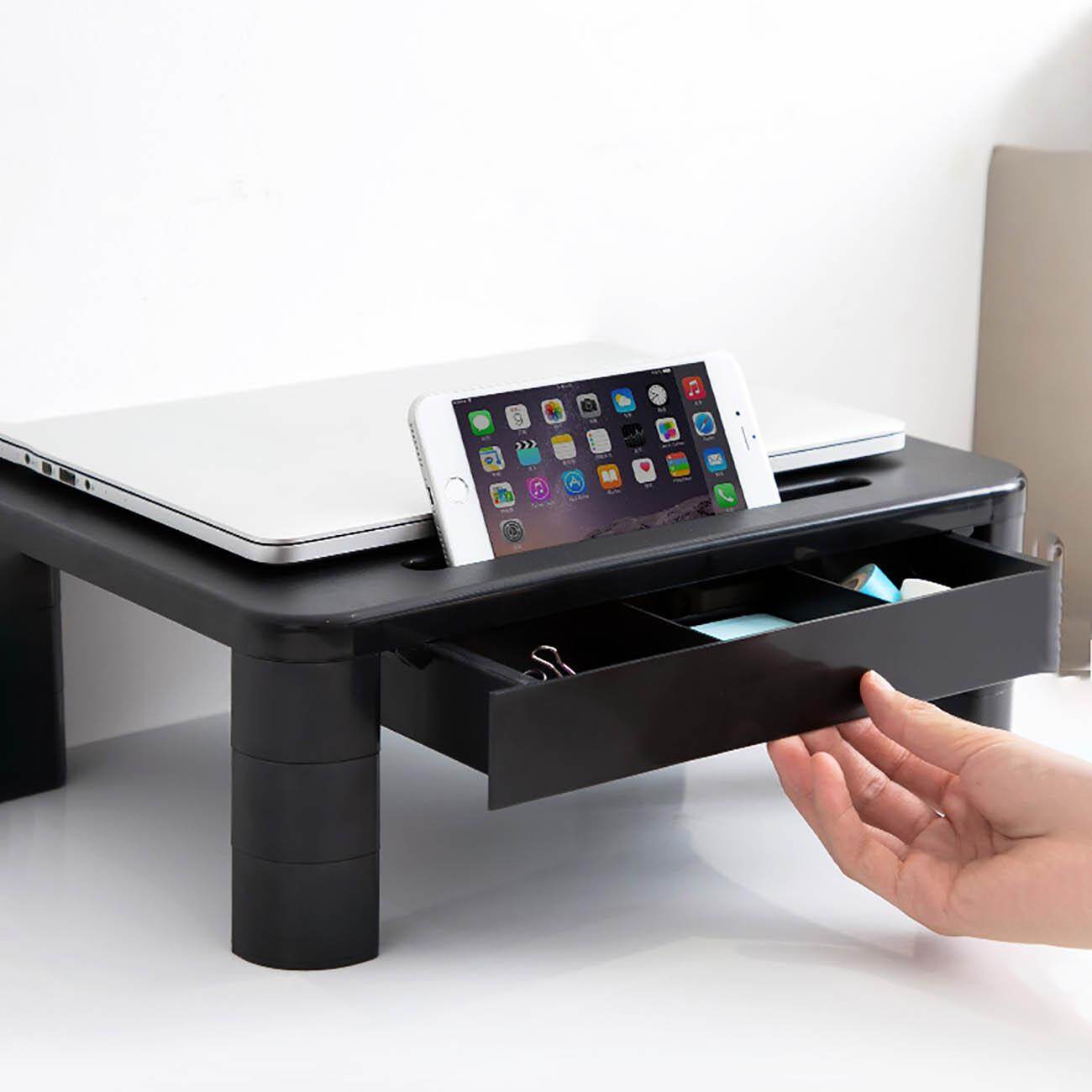 Homenhome Adjustable Computer Shelf Screen Base TV Monitor Stand