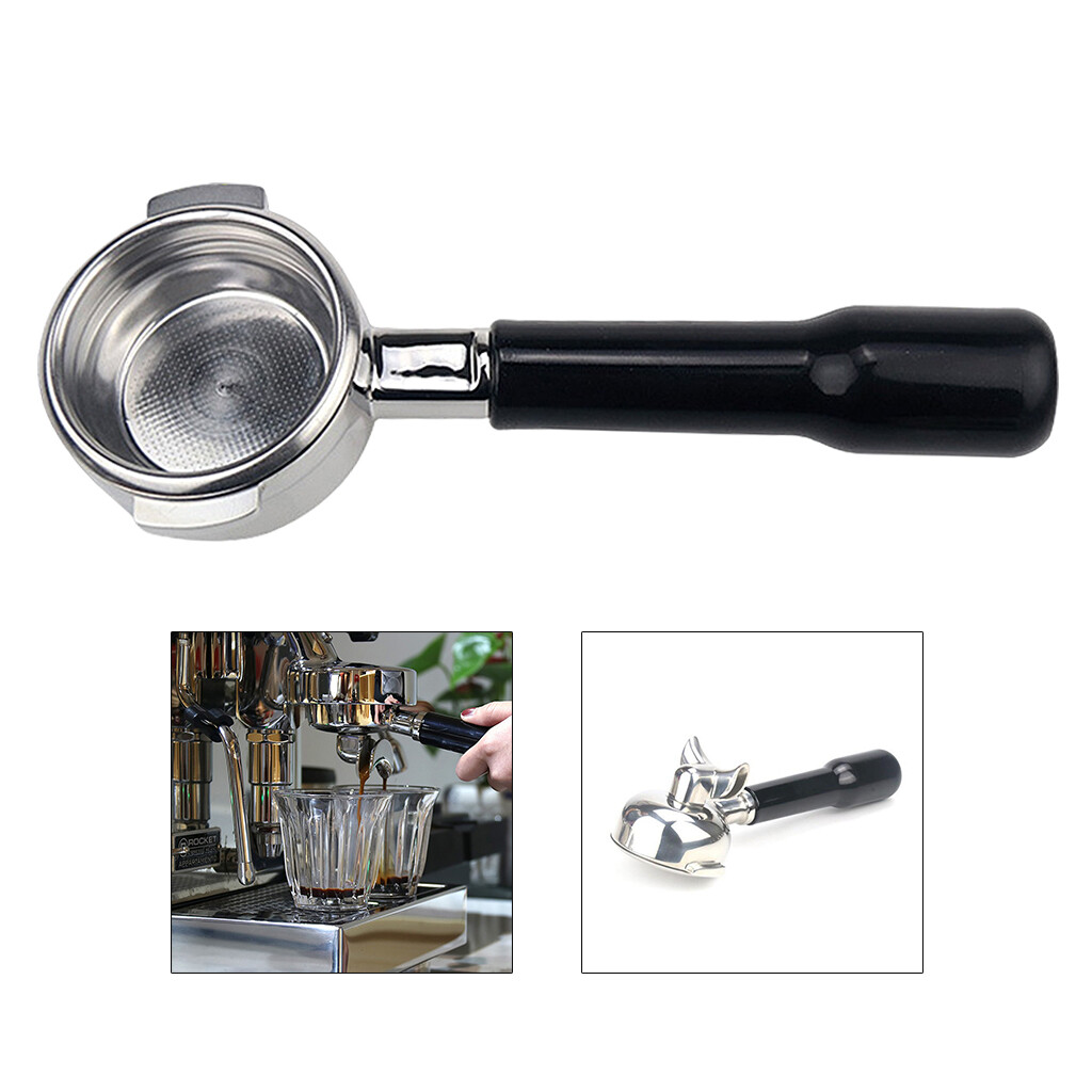 WDClever 58mm Portafilter with Spout for Expobar E61 Coffee Machine, Stainless Steel