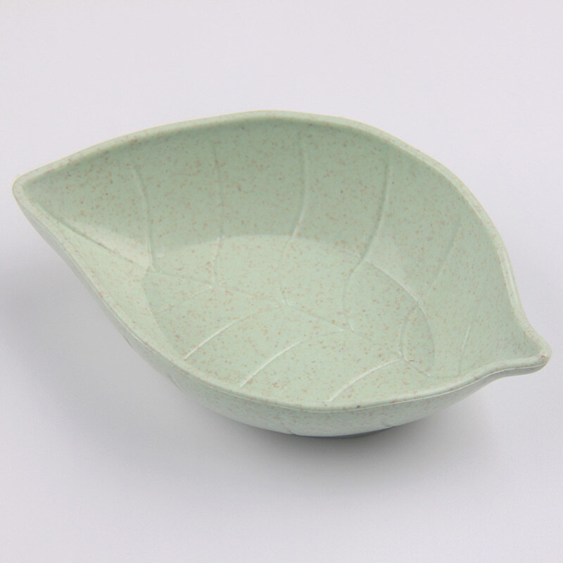 Wheat Straw Leaf Shaped Soy Sauce Vinegar Seasoning Dish Cute Kitchen Dishes