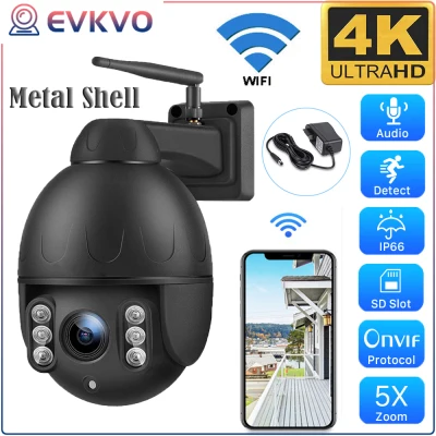 EVKVO Neye3C APP FHD 4K Outdoor PTZ Wifi Dome IP Camera High Speed 5X Digital Zoom Motion Detection Night Vision CCTV Home Security Camera