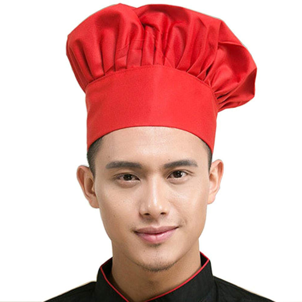 Meek Fantisia Professional Elastic Adjustable Men Women Cap Kitchen Cooking Baker Chef Hat