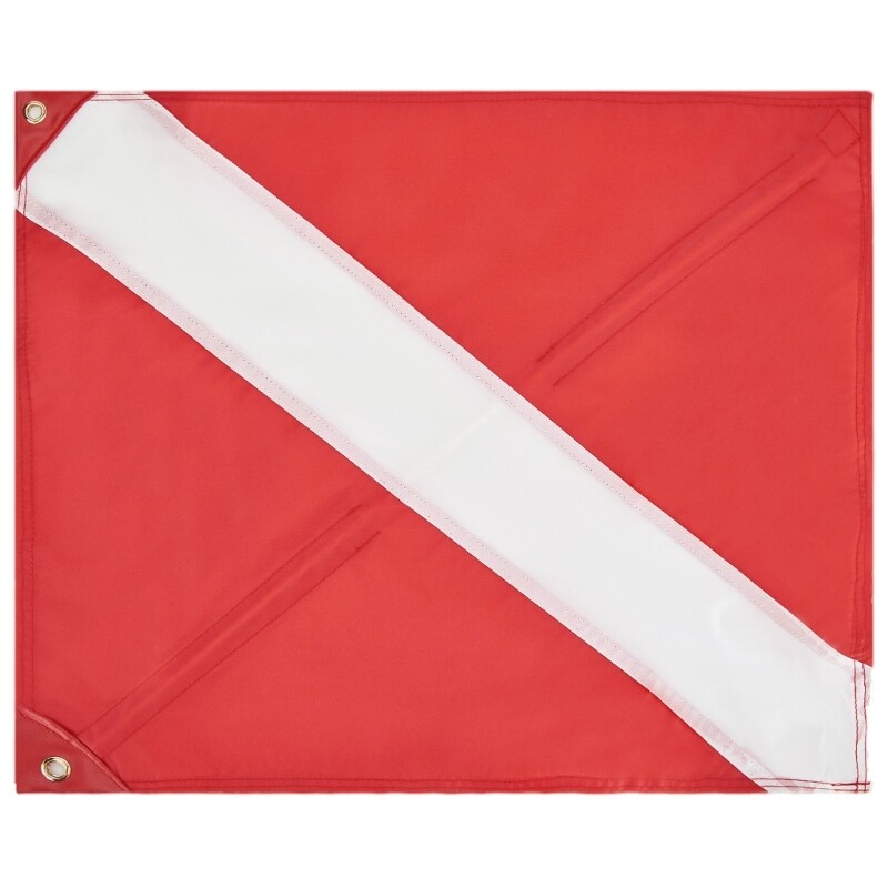 Nylon Divers Down Flags International Dive Flags Divers Down Boats Flags for Snorkeling, Diving,Under-water Activities