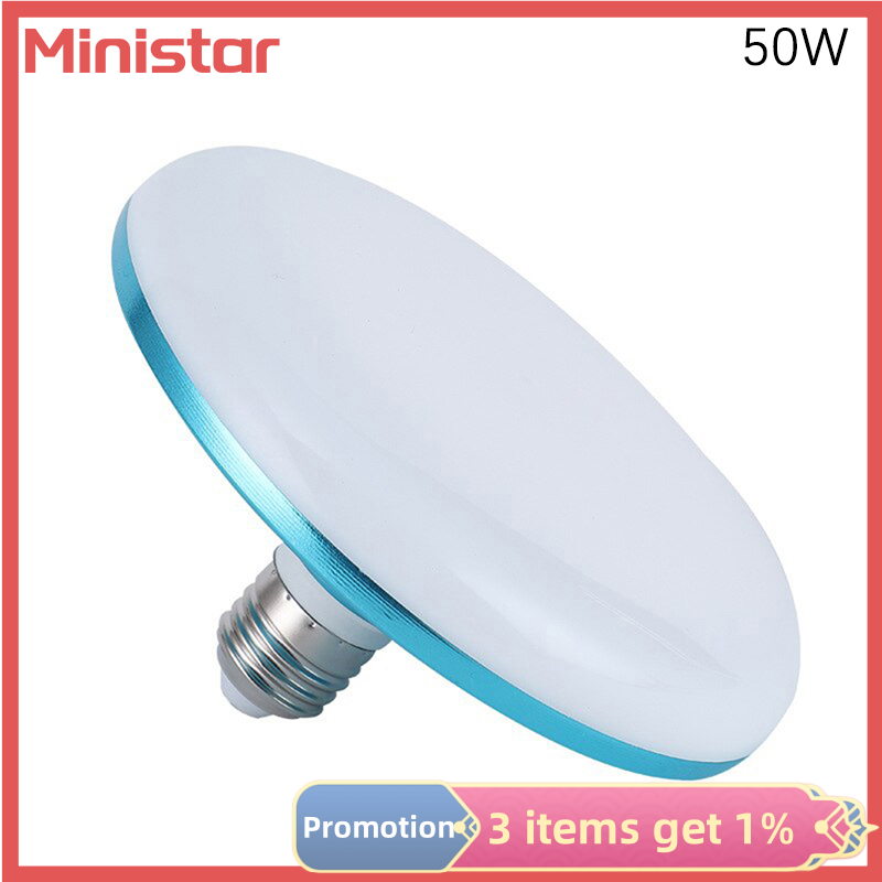 Ministar led bulb e27 led lamp super bright 12w 18w 24w 36w 50w ufo leds lights indoor warm white lighting table lamps garage light