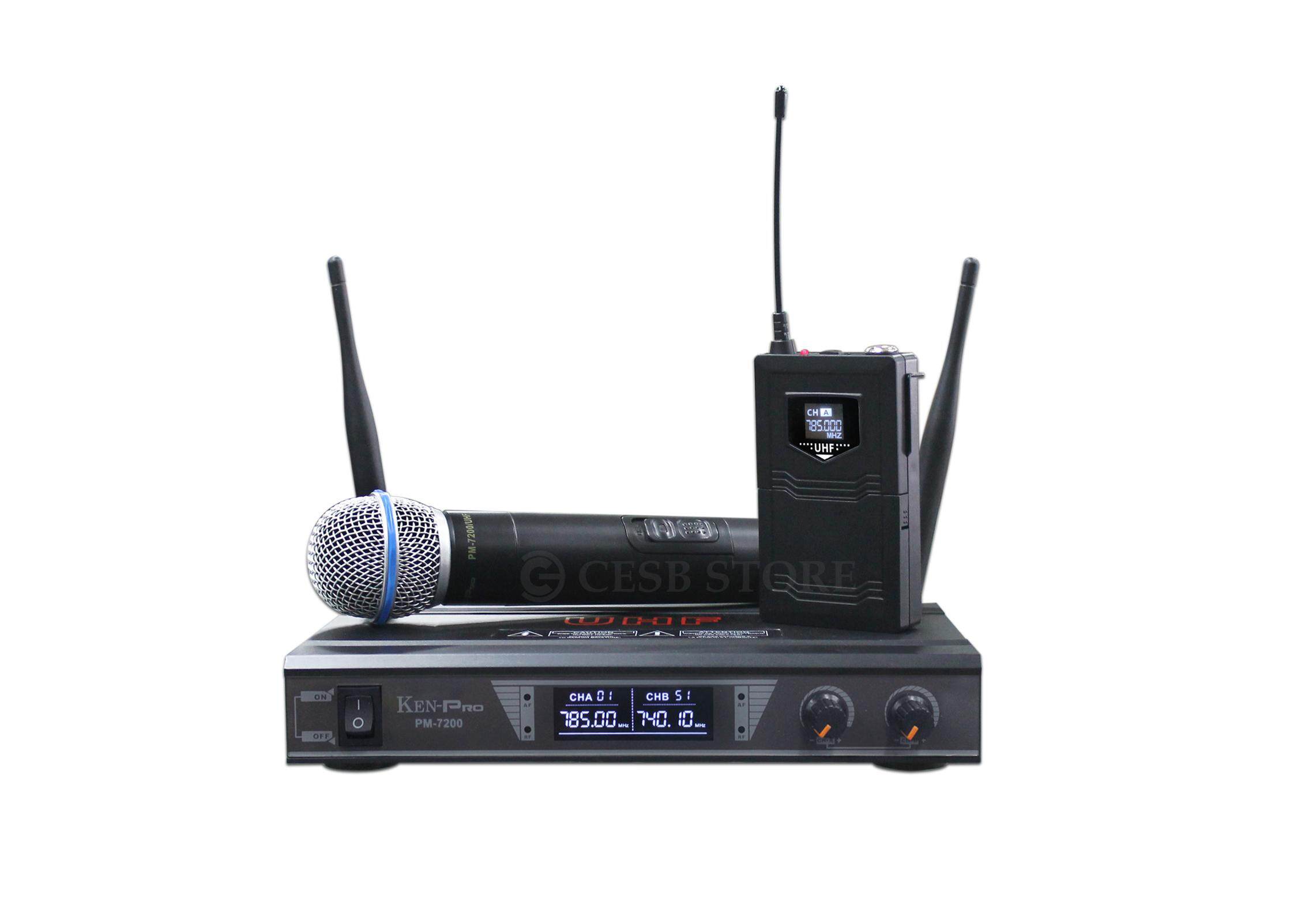 PM7200 KENPRO UHF WIRELESS MICROPHONE Lazada