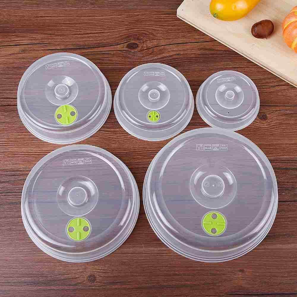 Zoahu 5 Pcs Dapur Penutup Makanan Bungkus Mangkuk Tutup Panci Yang Dapat Digunakan Ulang Makanan Tetap Segar Penutup Berpengunci Microwave Tutup Membungkus Organisasi