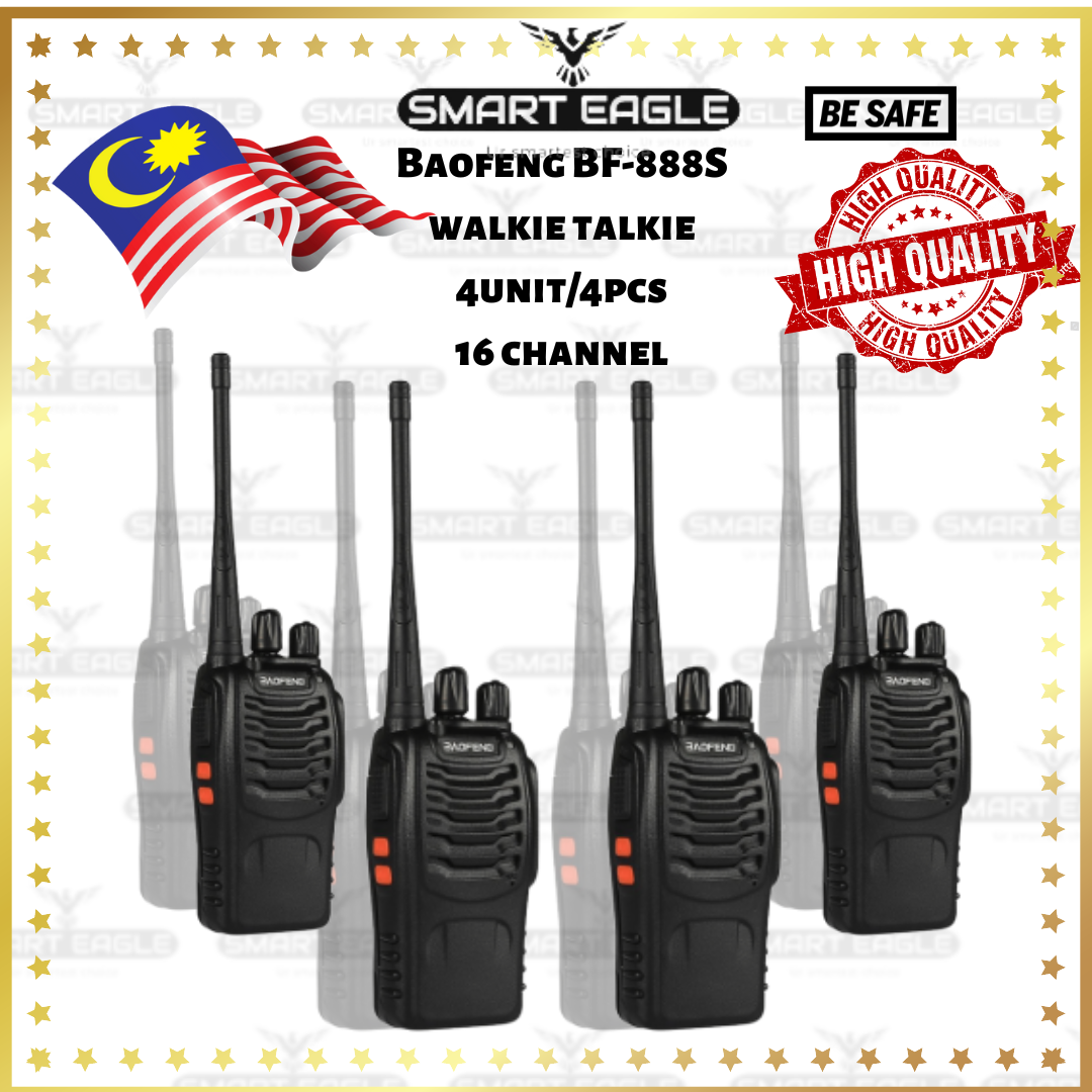 BAOFENG 2Pair【4 Units】5W BF888S Outdoor Waterproof Walkie Talkie 16