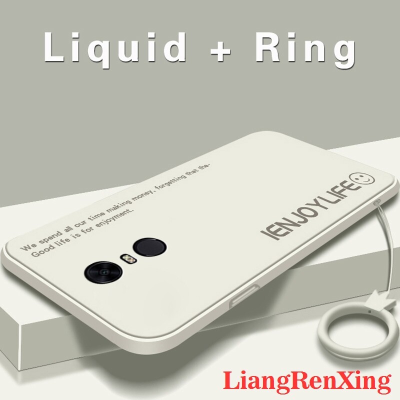 ốp lưng ốp lưng Ốp lưng mềm vỏ điện thoại Redmi 5 Plus bảo vệ Silicone lỏng vỏ Cản Sốc chống sốc mịn thiết kế mới ytzimu02 đẹp viền vuông cute đẹp viền vuông cute