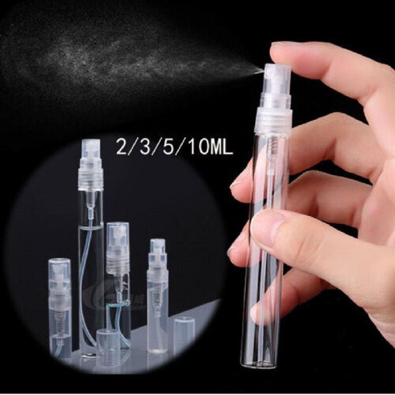 5 chai thủy tinh bơm mini dễ thương chai rỗng xịt nước hoa có thể nạp lại 2-10ml