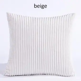 Solid Color Pillow Cover Velvet Cushion Cover 45x45cm For Living