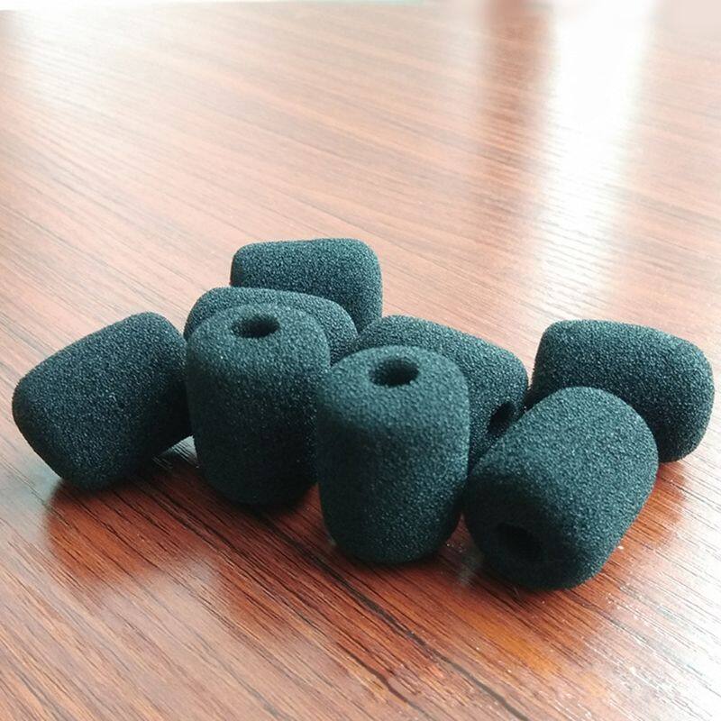 5 Cái Miếng Bọt Biển Xốp Bọc Tai Nghe Micro Màu Đen Bọc Mic Chắn Gió
