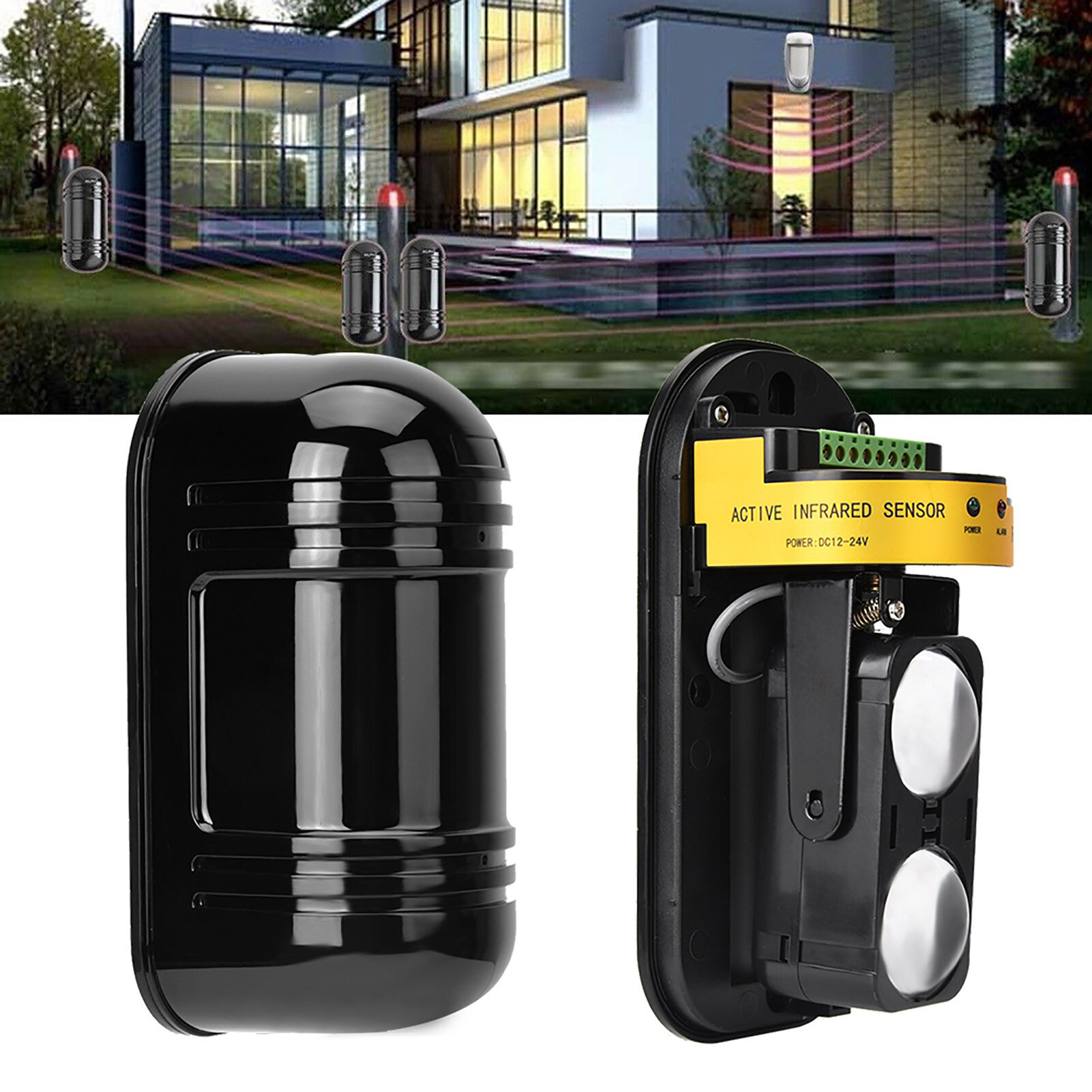IR Motion Sensor Alarm 100m Infrared Sensor Infrared Sensor Alarm Waterproof for use in Harsh Environments
