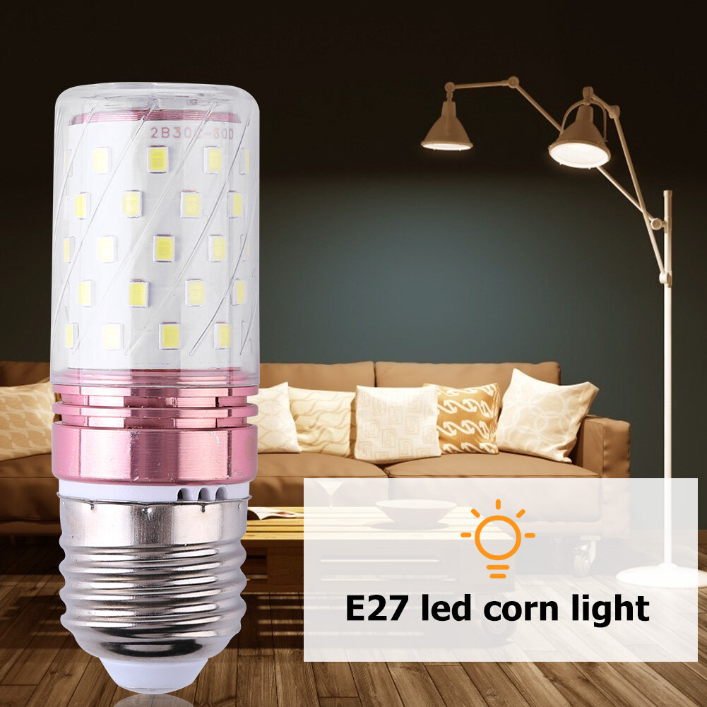 E27 220V LED Corn Light Bulb 360 Degree Beam Angle Replace Lamp White Light