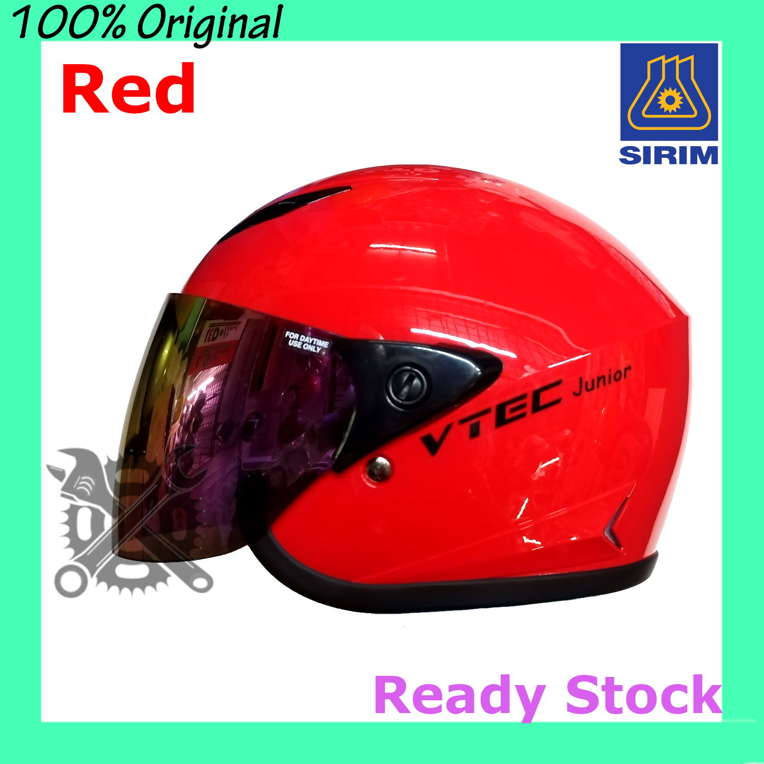 Kids Helmet SGV LTD Vtec Junior with Rainbow Visor SIRIM