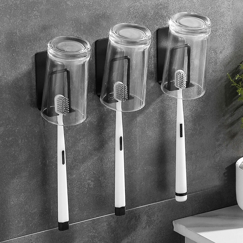 Stainless Steel Toothbrush Holder Multi-function Storage Hooks Wall Mount Toothbrush Toothpaste Holder Rack Bathroom Accessories