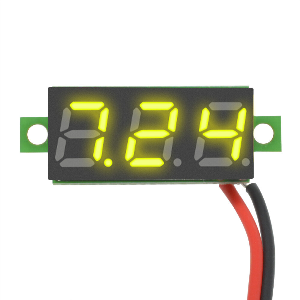 Original Aideepen Voltage Tester, 2.5V-30V Mini Digital DC Voltmeter with 0.28 inch LED Display