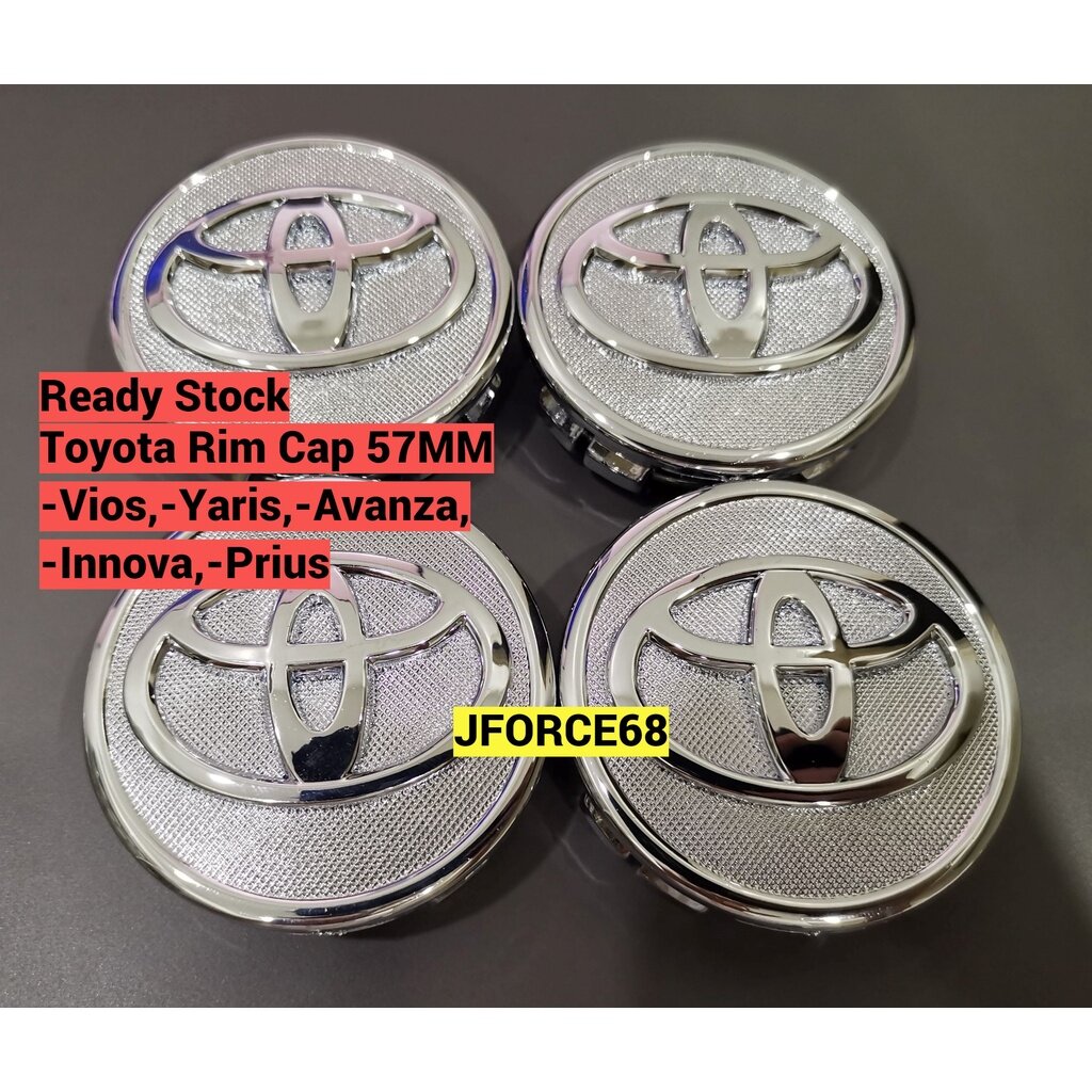 Hubcaps Rim Cap Toyota Vios 57MM Yaris Avanza Innova Prius 1set 4pc