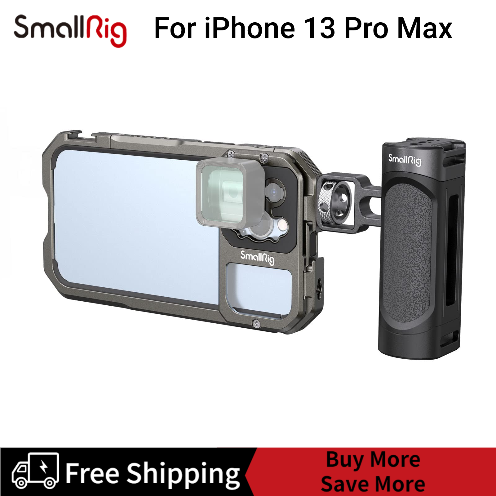 SmallRig Video Rig Kit for iPhone 13 Pro Max with Side Handles, Aluminum  Mobile Phone Stabilizer Kit with Dual Cold Shoe, Smartphone Video Rig Set  for 