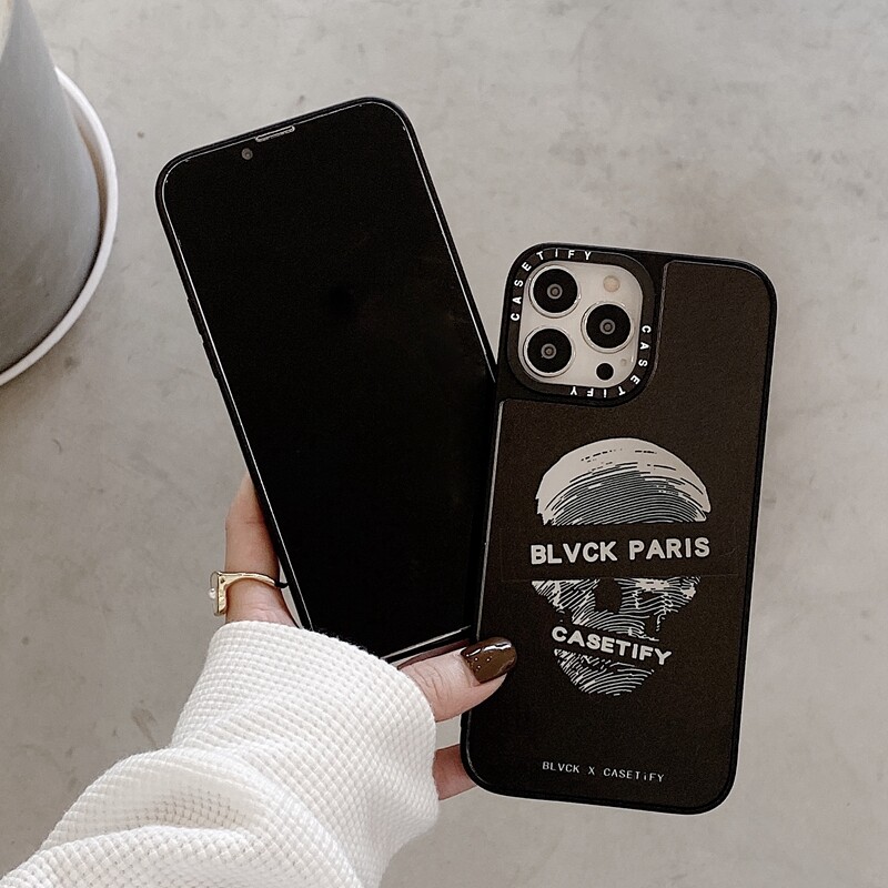 Original Casetify BLVCK SKULL Mirror impact Case Cover iPhone