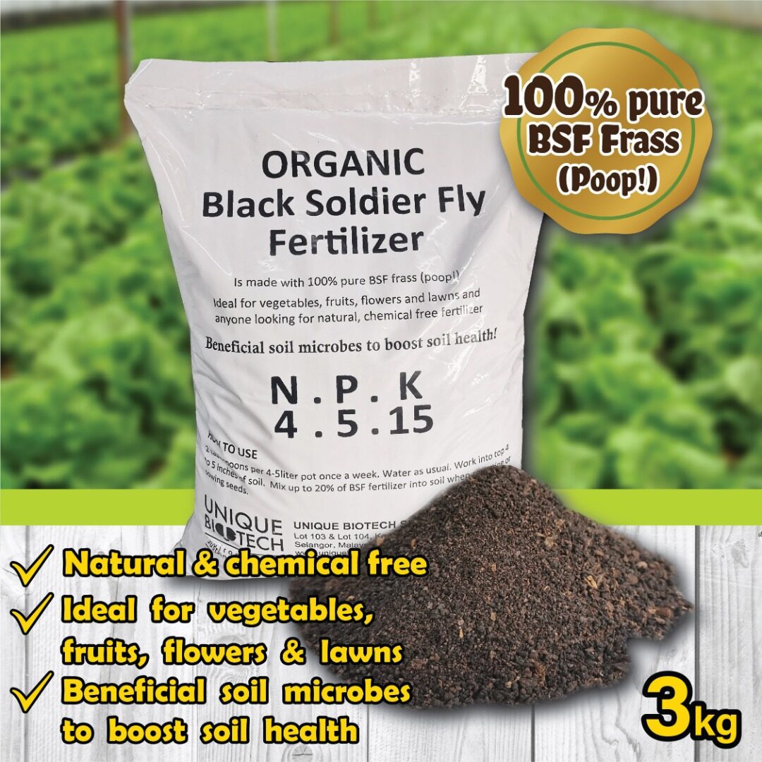 BSF Frass/ Bio Fertilizer/ Organic Fertilizer/ Fertiliser/ Baja Organik