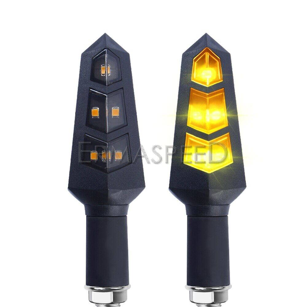 2/4Pcs Led Motorcycle Eye Valves Directional Indicator Lamp Flashing