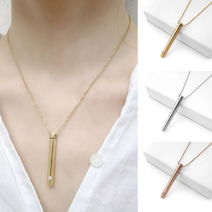 0duw Hollow Casual Keepsake Ashes Stainless Steel Necklaces Couple Chain Valentine S Day Pendants Jewelry Lazada Ph - Keepsake Pendants Jewelry