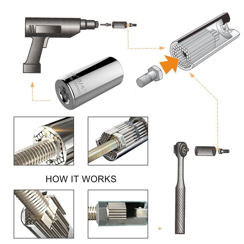 [[Ready Stock] KIPRUN Universal Torque Wrench Spanner Grip Multi Function Ratchet Socket Sleeve 7-19mm Power Drill  Ratchet Bushing Spanner Key Adapter Hand Tools,KIPRUN Universal Torque Wrench Spanner Grip Multi Function Ratchet Socket Sleeve 7-19mm Power Drill  Ratchet Bushing Spanner Key Adapter Hand Tools,]