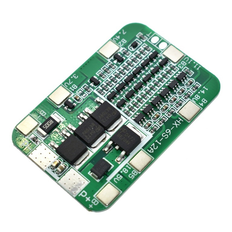 2 Bộ Dụng Cụ Tự Làm Bảng Bảo Vệ BMS PCB 6S 15A 24V Cho Mô-đun Pin Li-ion 18650