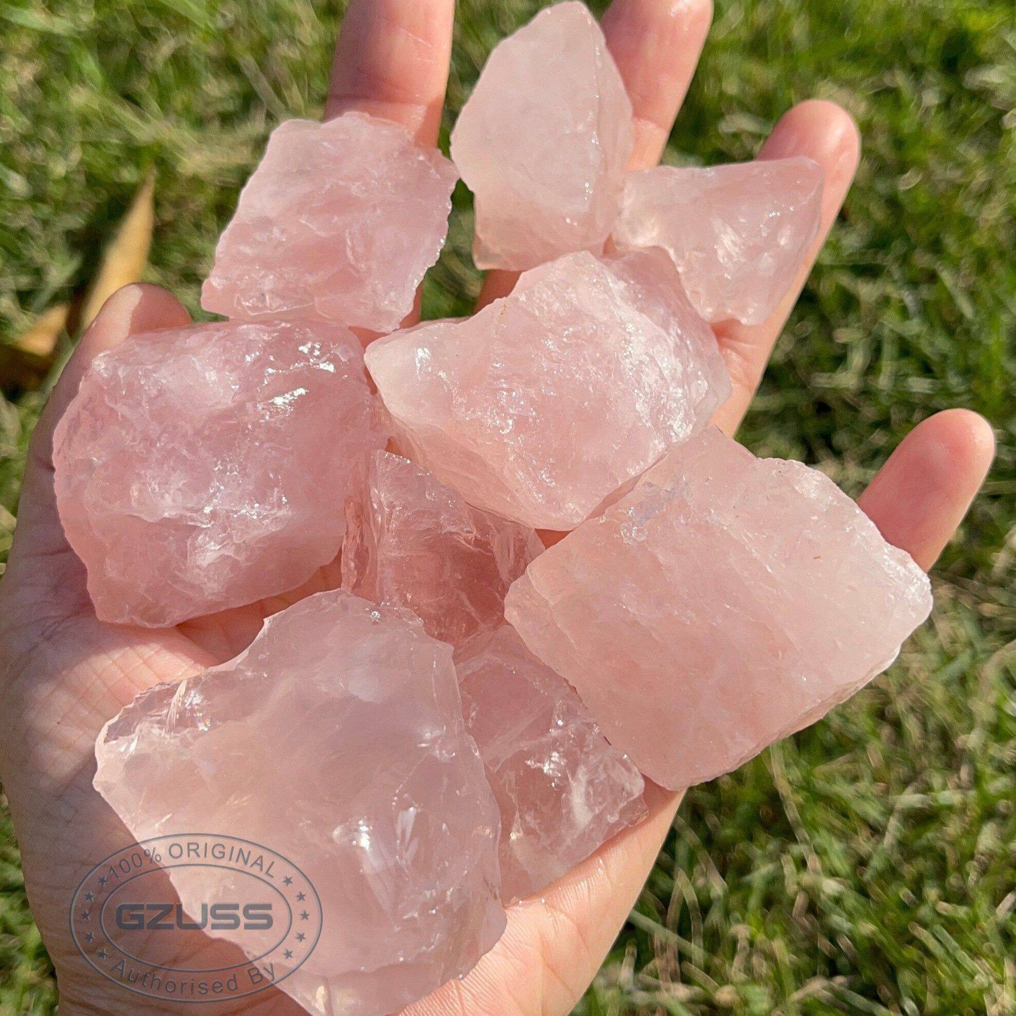 Đá tự nhiên thô thạch anh hồng thô