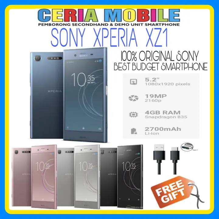 Used Sony Xperia Xz1 4gb Ram 64gb Rom 100 Original Lazada