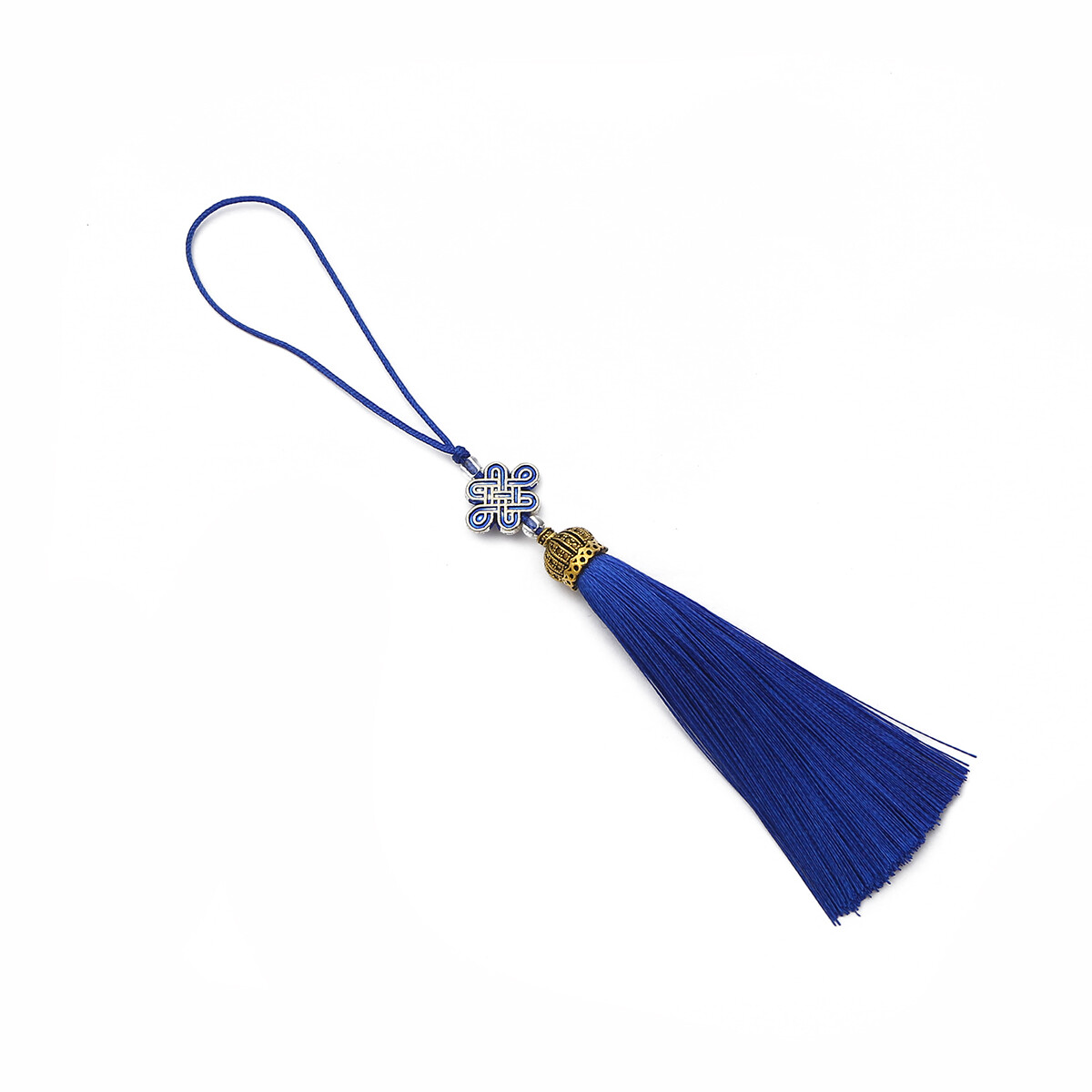 1PC Chinese knot Colorful Polyester Silk Tassel Charm Pendant Satin Tassels For DIY  Craft Key Chain Curtain Garment Accessory