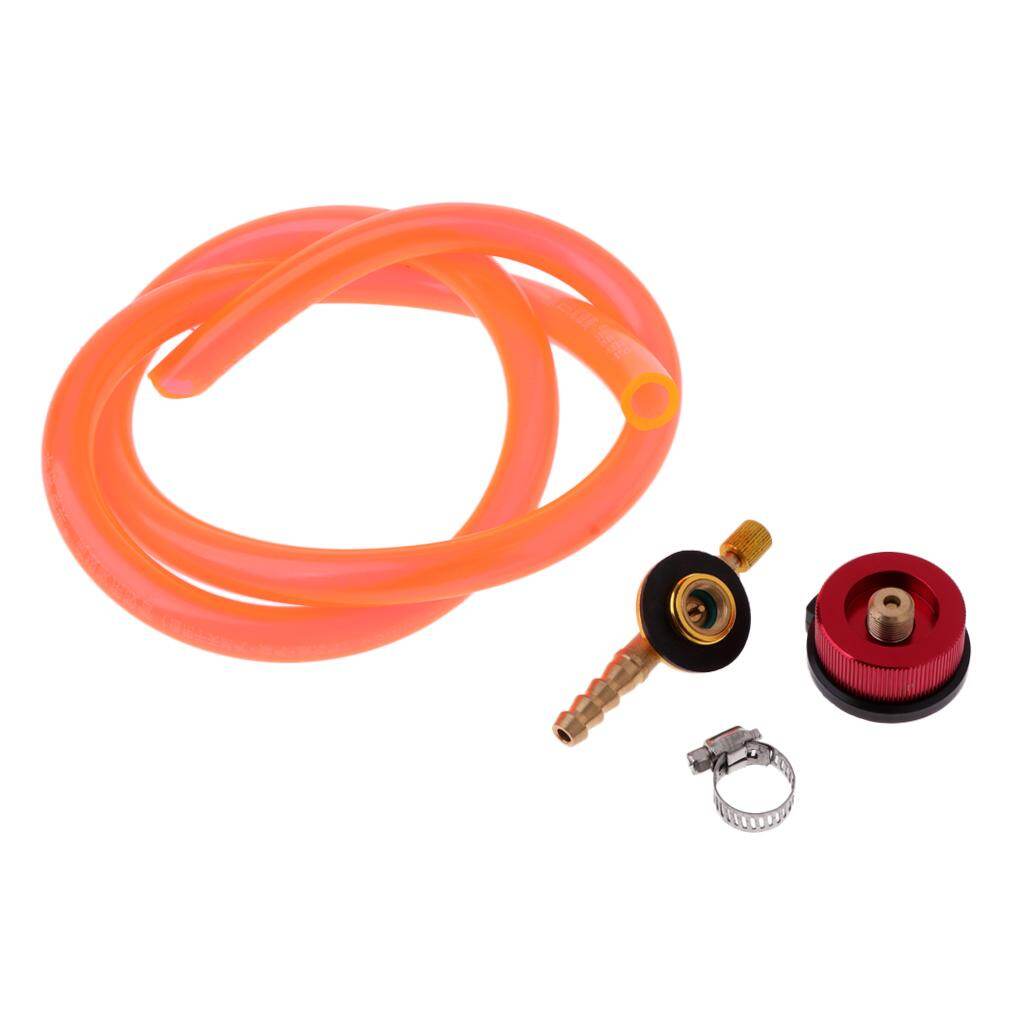 Aternee Camp BBQ Liquefied Gas Stove Tank Flat Refill Adapter Burner Switched Cylinder Hose