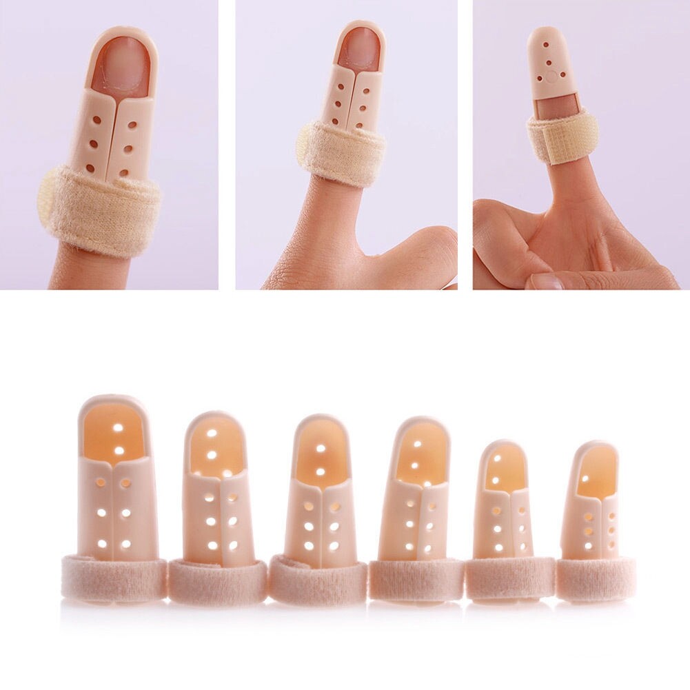 1Pc Plastic Finger Injury Pain Splint DIP Joint Mallet Support Brace Protection