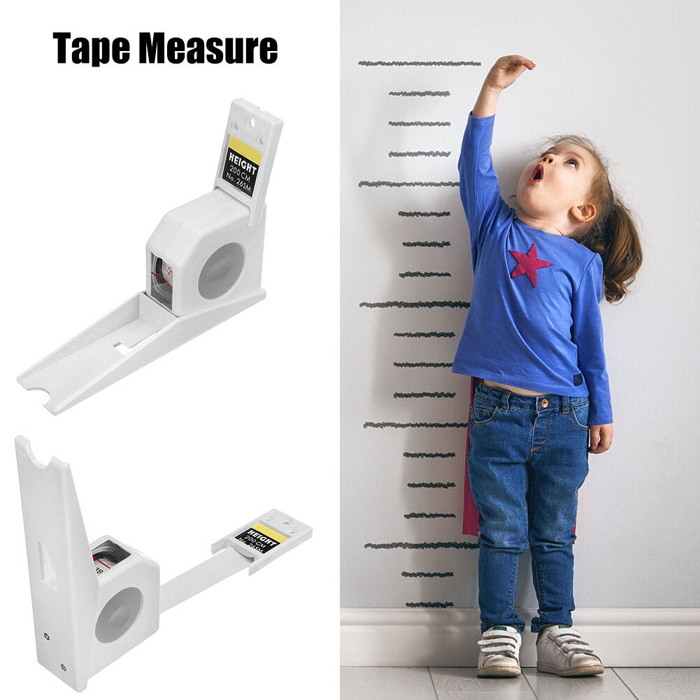 2m Growth Altimeter Wall Mounted Retractable Tape Measure Portable Height Meter Measuring Tool