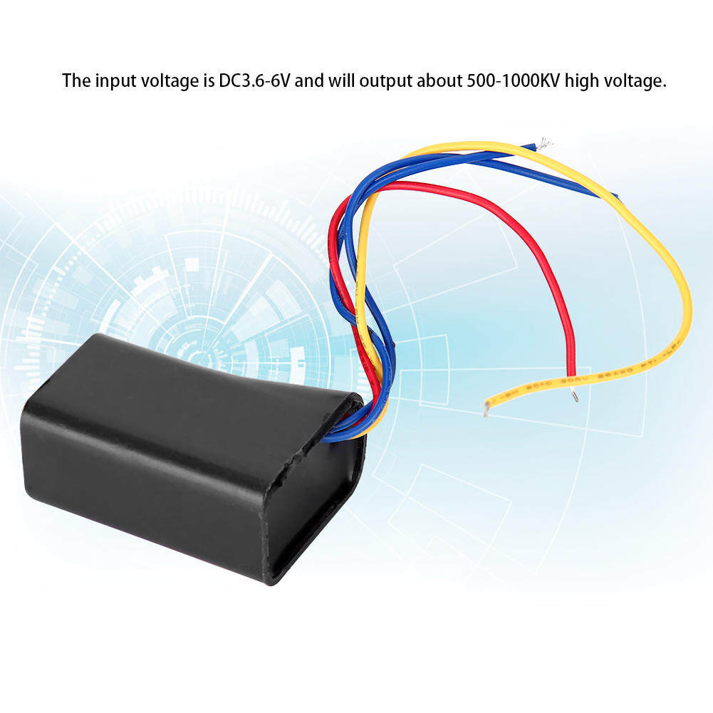 DC3.6-6V 1000KV Tăng Cường Máy Phát Điện Mô-đun Tăng Áp Tích Hợp Biến Áp Xung Điện Áp Cao