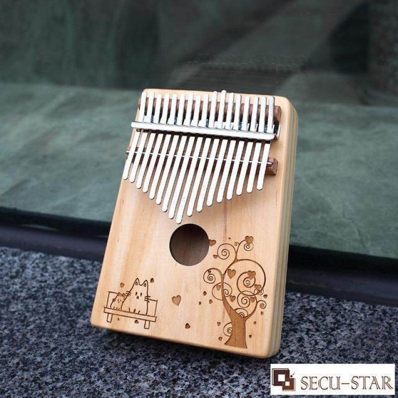 SECU-STAR 17 Key Wooden Kalimba Thumb Piano Finger Piano Percussion Instrument with Accessories Malaysia